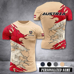 Austria customize T-shirt 3d 317
