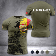 Belgium army customize T-shirt 3d 297