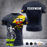Firefighter Bonn Germany customize T-shirt 3d 297