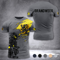 Firefighter Flemish Belgium customize T-shirt 3d 297