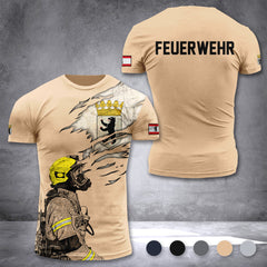 Firefighter Berlin Germany customize T-shirt 3d 168