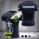Firefighter Bautzen Germany customize T-shirt 3d 168