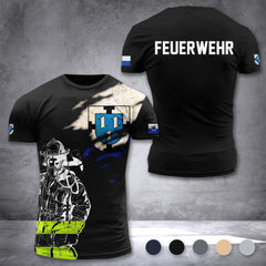 Firefighter Bottrop Germany customize T-shirt 3d 168