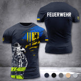 Firefighter Chemnitz Germany customize T-shirt 3d 168