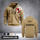 Firefighter Austria customize Hoodie Half Zipper 0909