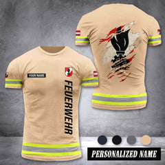 Firefighter Austria customize T-shirt 3d 139