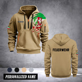 Firefighter Nordrhein-Westfalen Germany customize Hoodie Half Zipper 0909