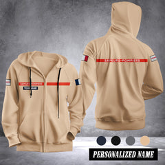 Firefighter France Fleece Zipper Hoodie 1392