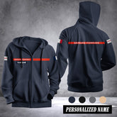Firefighter France Fleece Zipper Hoodie 1392