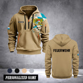 Firefighter Bavaria Germany customize Hoodie Half Zipper 0909