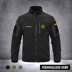 Firefighter Fleecejacke – Warme Thermojacke für Damen & Herren, Arbeitsjacke mit Zipper-Taschen, Ideal für Wandern, Training & Outdoor