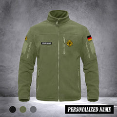 Firefighter Fleecejacke – Warme Thermojacke für Damen & Herren, Arbeitsjacke mit Zipper-Taschen, Ideal für Wandern, Training & Outdoor