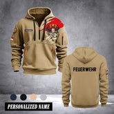 Firefighter Cologne Germany customize Hoodie Half Zipper 0909