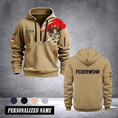 Firefighter Cologne Germany customize Hoodie Half Zipper 0909