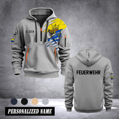Firefighter Essen Germany customize Hoodie Half Zipper 0909