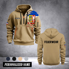 Firefighter Schleswig Holstein Germany customize Hoodie Half Zipper 0909