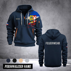 Firefighter Schleswig Holstein Germany customize Hoodie Half Zipper 0909