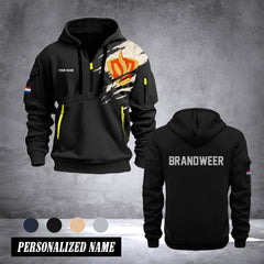 Brandweer customize Hoodie Half Zipper 0909
