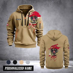 Austria 2 customize Hoodie Half Zipper 0909