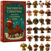 🎄Dachshund Christmas Advent Calendar 2025 🎄 Dackel Adventskalender 2025 – Weihnachtskalender mit Hundemotiv, Perfektes Geschenk für Tierliebhaber