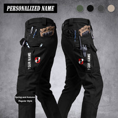 Firefighter Austria Herren Fleece Cargohose – Mit Klappentaschen, Gerade Beinform, Warm & Bequem für Arbeit und Outdoor