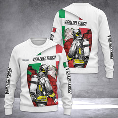 Firefighter Italy Ugly Sweater Customize 3d printed CDR