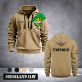 Firefighter Bergisch Gladbach Germany customize Hoodie Half Zipper 0909