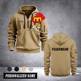 Firefighter Bielefeld Germany customize Hoodie Half Zipper 0909