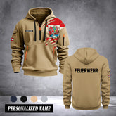 Firefighter Bremerhaven Germany customize Hoodie Half Zipper 0909