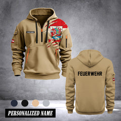 Firefighter Bremerhaven Germany customize Hoodie Half Zipper 0909