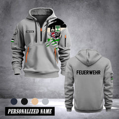 Firefighter Gelsenkirchen Germany customize Hoodie Half Zipper 0909
