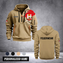 Firefighter Hannover Germany customize Hoodie Half Zipper 0909