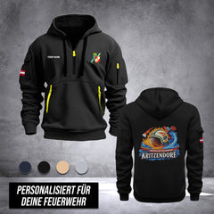 Firefighter Lower Austria customize Hoodie Half Zipper DPE