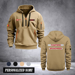 Firefighter Belgium customize Hoodie Half Zipper DPE