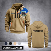 Firefighter Bochum Germany customize Hoodie Half Zipper 0909