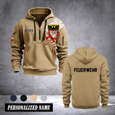Firefighter Duisburg Germany customize Hoodie Half Zipper 0909