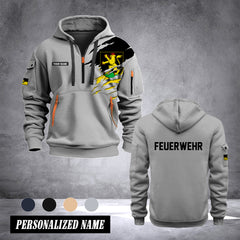 Firefighter Heidelberg Germany customize Hoodie Half Zipper 0909