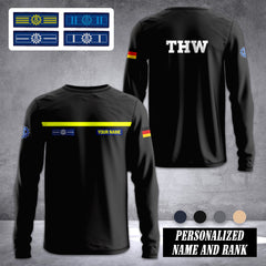 THW Germany customize ranking Sleeve T-shirt 0909