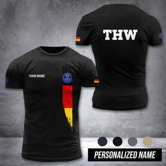 THW Germany customize T-shirt 3d MAN