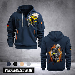 Firefighter Germany customize Hoodie Half Zipper NLG