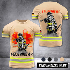Firefighter Germany T-shirt 3d UAR