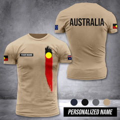 Aboriginal Australians customize T-shirt back