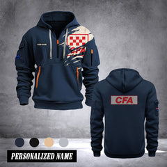 Country Fire Authority Australia customize Hoodie Half Zipper 0909