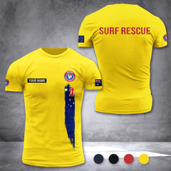 Surf Rescue Australia customize T-shirt rack