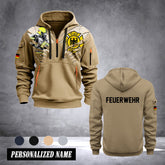 Firefighter Germany customize Hoodie Half Zipper DBZ