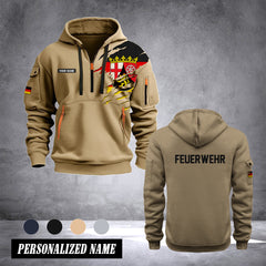 Firefighter Rhineland-Palatinate Germany customize Hoodie Half Zipper 233
