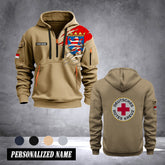Rotes Kreuz Hessen customize Hoodie Half Zipper NLG