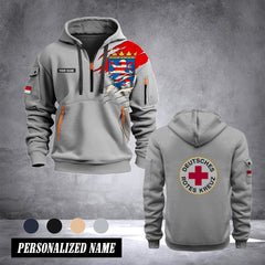 Rotes Kreuz Hessen customize Hoodie Half Zipper NLG