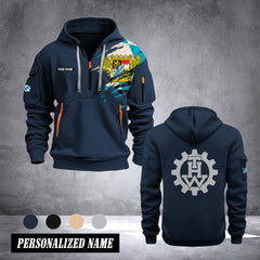 THW Bayern / Bavaria customize Hoodie Half Zipper NLG
