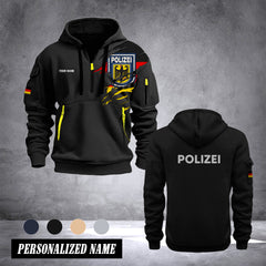 Polizei Germany customize Hoodie Half Zipper NLG